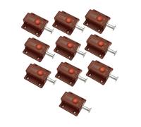 10x Chiavistello scorrevole a molla per porte di culle con pulsante a molla