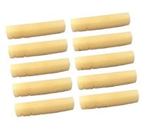 10x Chitarra Acustica Con Dado In Osso Non Sbiancato 43x5x9mm Ponte A Sella Liutaio pre Capotasto Scanalato