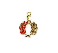 10X Ciondolo LAUREA corona d'alloro 2.5 cm decorazione BOMBONIERA 1F6G