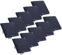 10x Classic Cantabile Deluxe Cartella Portaspartiti in pelle sintetica blu, con tasca interna e angoli protettivi, per spartiti fino a DIN A4, ideale per cori.