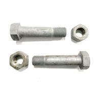 10x Fuchs din 7990 Sechskantschraube M27x130 Stahl 5.6 feuerverzinkt mit Mutter