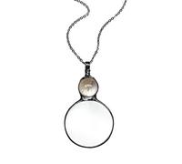 10x Collane di Vetro Vintage Antico Multicolore Loupe Ciondolo Collana Donna Catena di Collegamento Catena Maglione Catene Per Le Donne, Misura unica, come descritto, come descritto