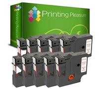 10x Compatibile 45015 Rosso su Bianco (12mm x 7m) Cassetta Nastro per DYMO LabelWriter 450 Duo LabelPoint 100 150 250 LabelManager 160 210D 220P 260P 280 360D 420P 450 500TS PnP MobileLabeler