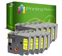 10x Compatibile 45808 Nero su Giallo (19mm x 7m) Cassetta Nastro per DYMO LabelWriter 450 Duo LabelPoint 100 150 250 LabelManager 160 210D 220P 260P 280 360D 420P 450 500TS PnP MobileLabeler