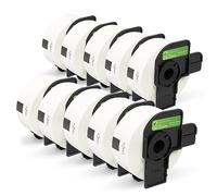 10x Compatibile Rotolo DK-11201 29mm x 90mm Etichette adesive (Etichetta per rotolo: 400) per Brother P-Touch QL-500 550 560 570 700 710W 720NW 800 810W 820NWB 1050 1060N 1100 1110NWB, Nastro in Carta