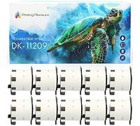 10x Compatibile Rotolo DK-11209 29mm x 62mm Etichette adesive (Etichetta per rotolo: 800) per Brother P-Touch QL-500 550 560 570 700 710W 720NW 800 810W 820NWB 1050 1060N 1100 1110NWB, Nastro in Carta
