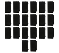 10x confezione 2pz (20pz) Tappo, falso polo, nero, Compatibile Con BTicino Axolute, frutti, interruttori, pulsanti, deviatori, dimmer, sensori, PIR, buzzer, Placche originali e compatibili