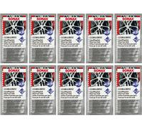 10x Confezione Sonax Panno Cura Cerchi Microfibra, Pulizia Cerchi Finish