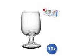 10x Confezioni 3 Calici In Vetro Executive Vino cl 20 Trasparente Bormioli Rocco