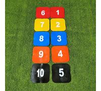 10x Coni per Spot Quadrati Piatti Coni per Agilità Da Pavimento per Esterni