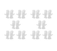 10X Coppia di Guida di in Cotone Bianco Antisdrucciolo Protet4244