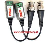 10x COPPIA VIDEO BALUN BNC MORSETTI PASSIVI 20 PZ FINO 600 mt VIDEOSORVEGLIANZA