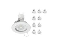 10x cornice da incasso a soffitto FERE rotonda bianco opaco