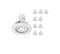 10x cornice da incasso a soffitto FERE rotonda bianco opaco