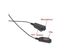 10X Covert Acoustic Tube Security Bodyguard Auricolare Auricolare PTT Mic Compatibile per CP040 DP1400 GP68 GP88