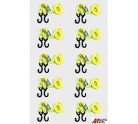 10X Cricchetto Legante Cinghie Cargo Rimorchio Tendone Portapacchi 25mm X 5m