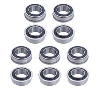 10x cuscinetto a sfera in acciaio cromato 20x35x11mm ABEC-3 doppio sigillato F6003-20/2RS flangia profonda cuscinetti a sfera per uso domestico macchine da giardino applicazioni
