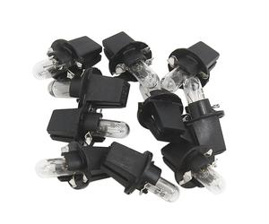 10x DC 12V 1.2W T5 74 LED indicatore cruscotto lato giallo luce per interni auto