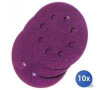 10x Disco Abrasivo Felpex Forato Mm 150 Grana 40
