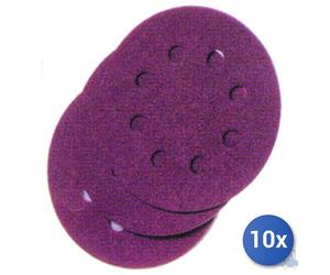 10x Disco Abrasivo Felpex Forato Mm 150 Grana 40
