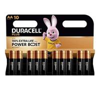 10X Duracell AA Plus Power Boost Fino al 150% di Durata Extra (1 Blister Da 10 Batterie) 10 Pile Stilo (LR6/MN1500)