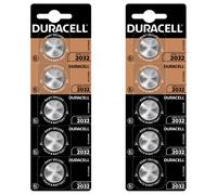10X Duracell Knopfzelle CR2032 2X5 Blister 3 Volt 10 Anni