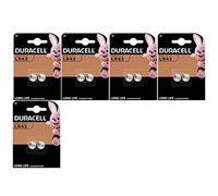 10X Duracell LR43 186 V12GA (5 Blister Da 2 batterie) 10 Pile