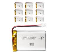 10X EEMB 3.7V 2000mAh 103454 Batteria Lipo Batteria ricaricabile ai polimeri di litio con connettore JST-Fai una polarità sicura del dispositivo corrispondente con la batteria prima dell'acquisto !!!