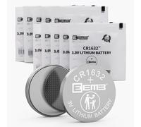 10X EEMB CR1632 Batteria 3v a Bottone al Litio CR 1632- Li-MnO-120mAh-Non Ricaricabile