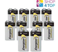 10x Energizer Batteria Alcalina Industriale 9V 6LR61 6LF22 MN1604 Block