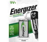 10x Energizer Batteria Ricarica Power Plus 9V1 NiMH 1 Blister 175mAh 8,4V