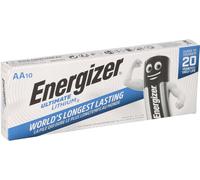 10x Energizer Ultimate Batteria Litio LR06 1.5V Aa Mignon L91 FR6