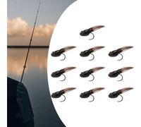 10x Esche da pesca morbide a forma di girino per la pesca in acqua dolce