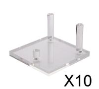 10X Espositore Base Di Supporto Per Pietre Preziose Minerali Pietre Di Cristallo