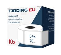 10x Etichetta compatibile con Dymo 99015 54 x 70 mm 320 etichette per bobina