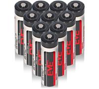 10x EVE ER14505 AA Litio-Tionilcloruro 3,6V 2400mAh Batteria
