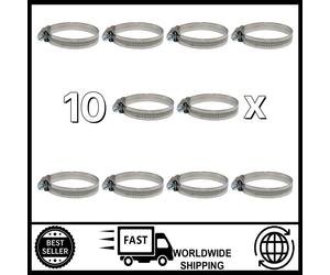 10x Fascetta Jubilee 45-60mm SS304 Fascetta A Molla