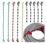 10x Fascette per Cavi Riutilizzabile Kugel-Binder Schnell-Binder Clip TV PC Hifi