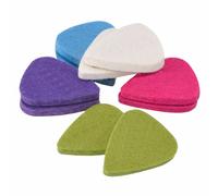 10x Feltro Plettri per Chitarra 3mm Spesso Basso Ukulele Jazz - Morbido Grip Set