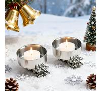 10x Fermacandele per albero di Natale, robusti portacandele per decorazioni