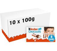 10x Ferrero Kinder Barrette di Cioccolato al Latte 10x100g