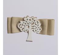 10X Fiocco Chiudipacco linea RUSTIC con albero della vita BOMBONIERA 0VPY