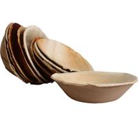 10x Foglia Palma Einweg-Schale Rotondo Bio Eco-Geschirr Party Compostabili V.