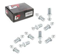 10x Giunto Sferico Perno Molle a Gas M10 Filetto 10mm Testa DIN71803 per Porsche