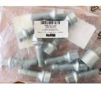 10X H&R Serrature Per Cerchioni Sfera M14X1,50X40 B1454002SET Sfera R14 Argento