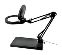 10x ingrandire Il Vetro con Luce e Supporto, ingranditore Illuminato a LED 2 in 1 Base Grande, Lampada d'Ingrandimento dimmerabile, Braccio di Swing Regolabile per Saldatura di Artigianato di