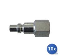 10x Innesto Rapido Filettato Femmina Per Rubinetto 15/A - 3/8