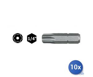 10x Inserto Maurer Plus Torx Con Foro Conf Pz 2 Mm 25 1.4 T10