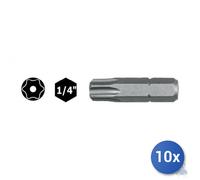10x Inserto Maurer Plus Torx Con Foro Conf Pz 2 Mm 25 1.4 T30