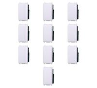 10x Invertitore 16A, Moduli Bianchi, Compatibile Con Vimar Plana, frutti, interruttori, pulsanti, deviatori, dimmer, sensori, PIR, buzzer, Per Placche originali e compatibili
